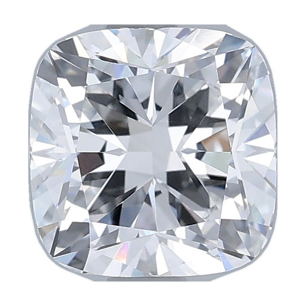 1.52 ct cushion lab-grown diamond, D color, VVS2 clarity, IGI certified, still from its 360° video