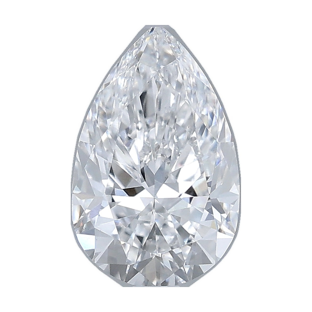 1.52 ct pear lab-grown diamond, D color, VS1 clarity, IGI certified, still from its 360° video