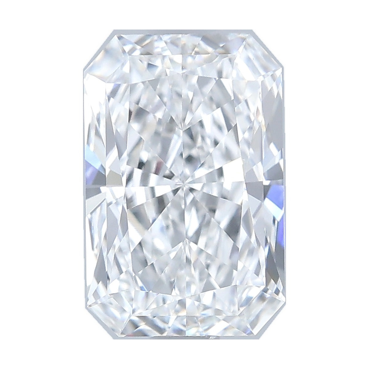 1.52 ct radiant lab-grown diamond, D color, VVS2 clarity, IGI certified, still from its 360° video
