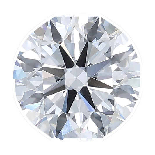1.52 ct round lab-grown diamond, D color, VVS2 clarity, IGI certified, still from its 360° video