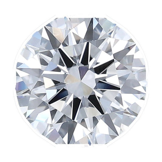 1.52 ct round lab-grown diamond, D color, VVS2 clarity, IGI certified, still from its 360° video