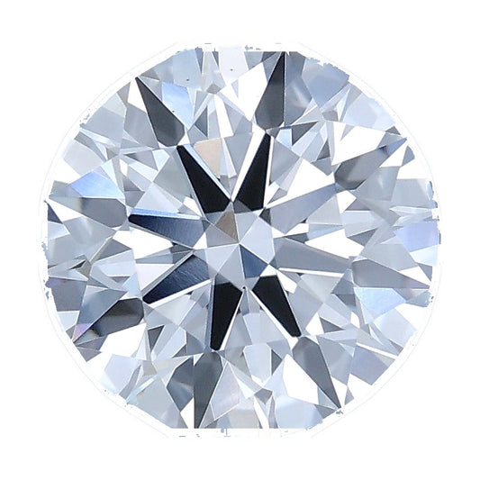 1.52 ct round lab-grown diamond, E color, VS1 clarity, IGI certified, still from its 360° video