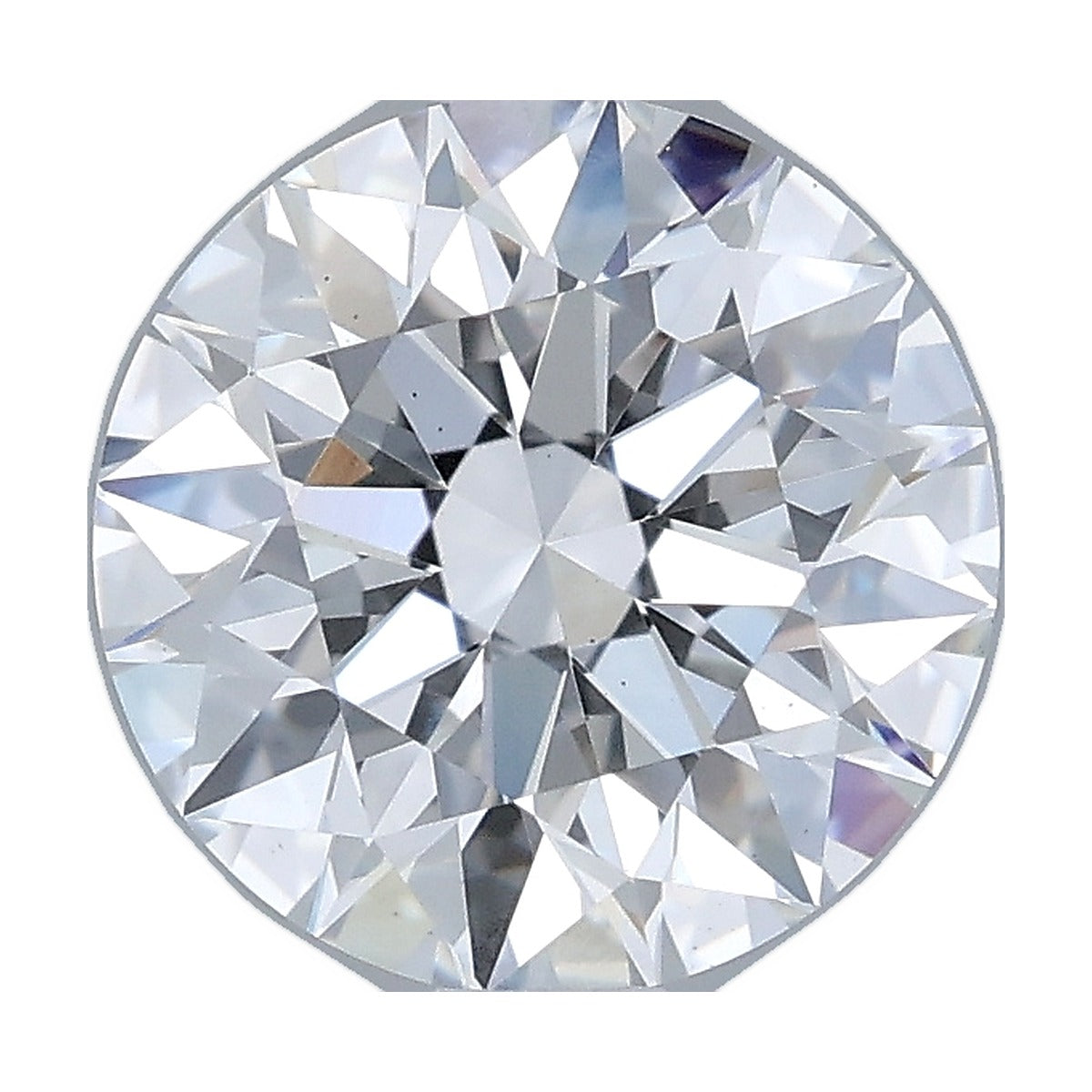 1.52 ct round lab-grown diamond, E color, VS1 clarity, IGI certified, still from its 360° video