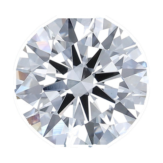 1.52 ct round lab-grown diamond, E color, VS1 clarity, IGI certified, still from its 360° video