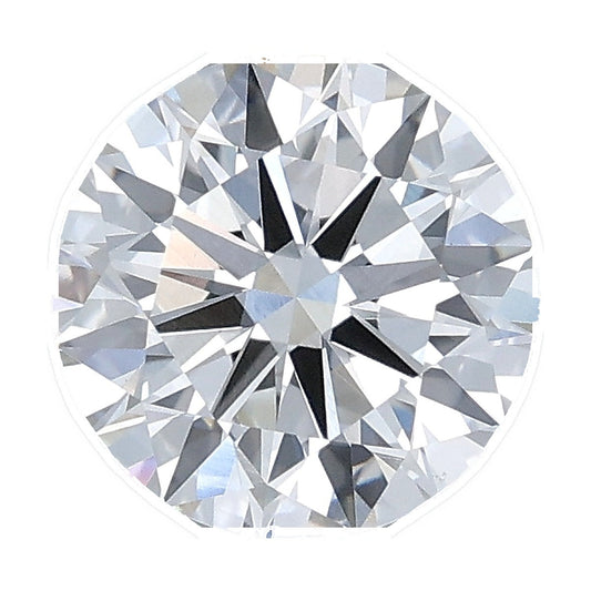 1.52 ct round lab-grown diamond, E color, VS1 clarity, IGI certified, still from its 360° video