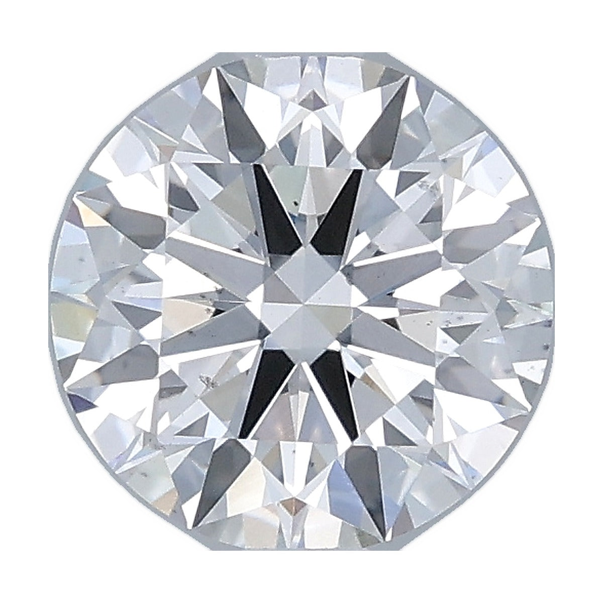 1.52 ct round lab-grown diamond, F color, VS2 clarity, IGI certified, still from its 360° video