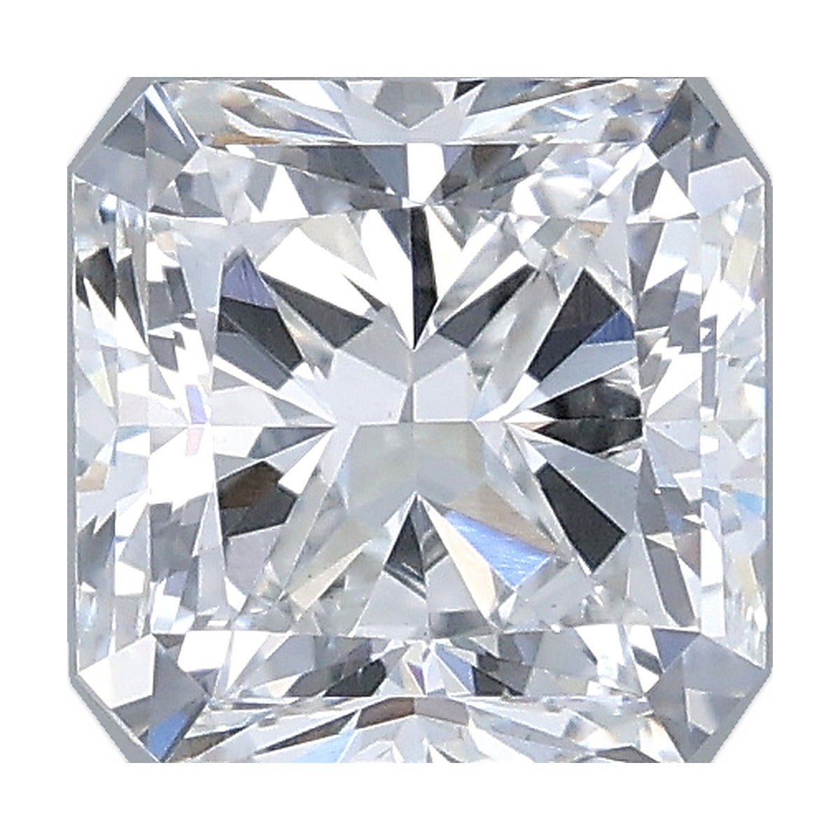1.52 ct square radiant lab-grown diamond, D color, VS1 clarity, IGI certified, still from its 360° video