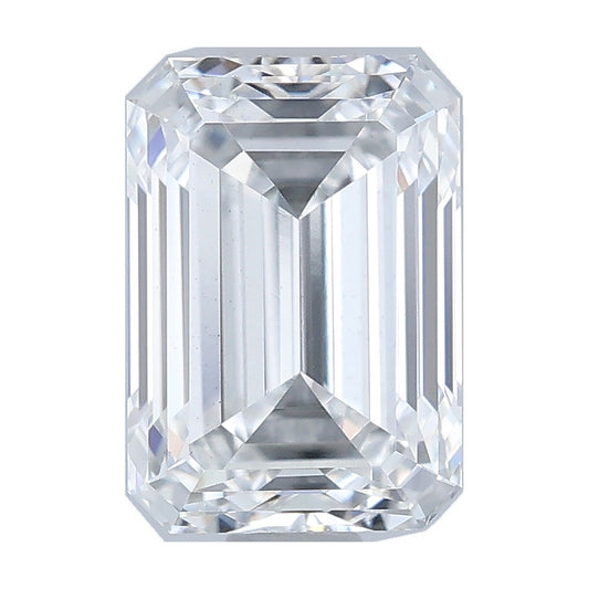 1.53 ct emerald lab-grown diamond, D color, VS2 clarity, IGI certified, still from its 360° video
