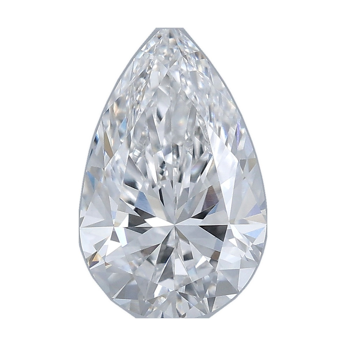 1.53 ct pear lab-grown diamond, E color, VVS2 clarity, IGI certified, still from its 360° video