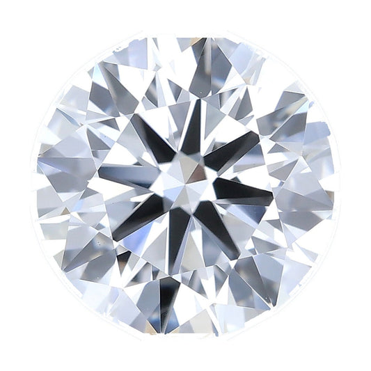 1.53 ct round lab-grown diamond, D color, VVS2 clarity, IGI certified, still from its 360° video