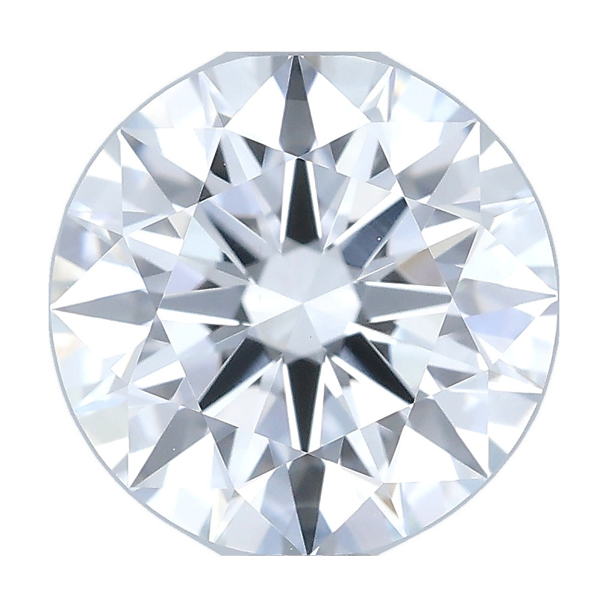 1.53 ct round lab-grown diamond, D color, VVS2 clarity, IGI certified, still from its 360° video