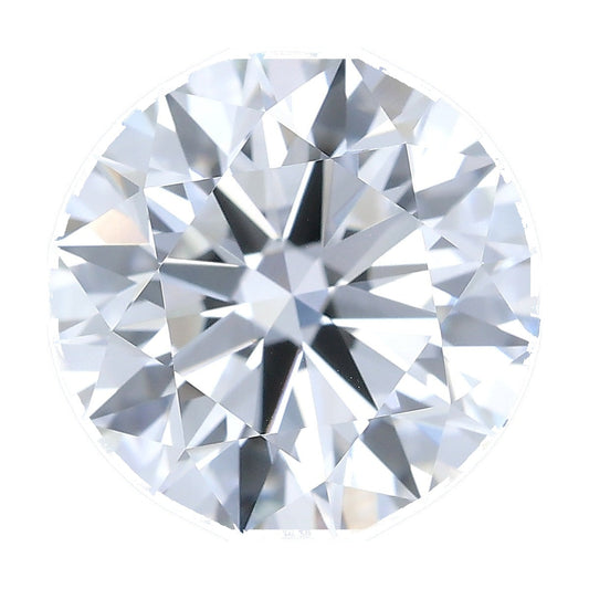 1.53 ct round lab-grown diamond, D color, VVS2 clarity, IGI certified, still from its 360° video