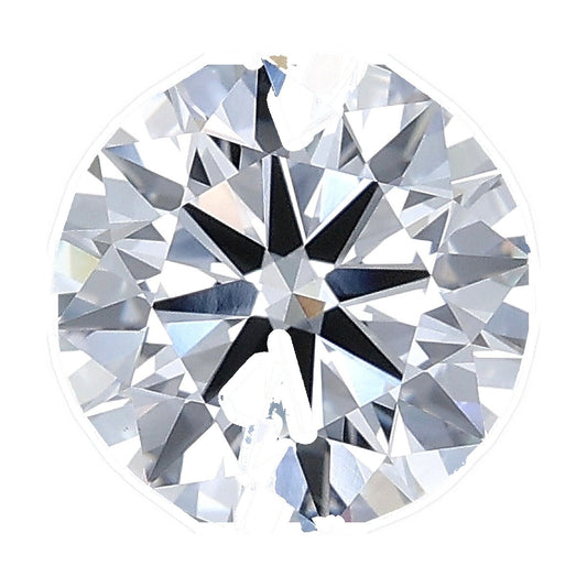 1.53 ct round lab-grown diamond, D color, VVS2 clarity, IGI certified, still from its 360° video