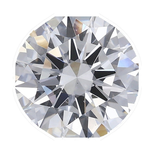 1.53 ct round lab-grown diamond, E color, VS1 clarity, IGI certified, still from its 360° video