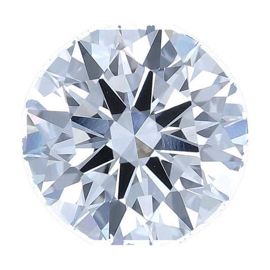 1.53 ct round lab-grown diamond, E color, VS1 clarity, IGI certified, still from its 360° video