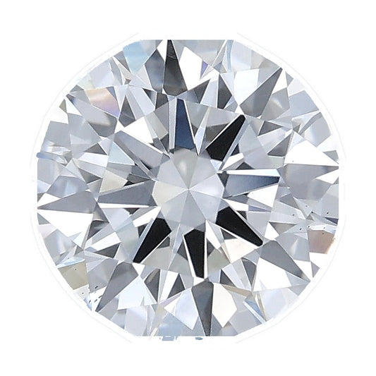 1.53 ct round lab-grown diamond, E color, VS1 clarity, IGI certified, still from its 360° video