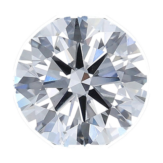 1.53 ct round lab-grown diamond, E color, VS1 clarity, IGI certified, still from its 360° video