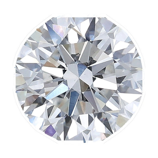 1.53 ct round lab-grown diamond, E color, VS1 clarity, IGI certified, still from its 360° video