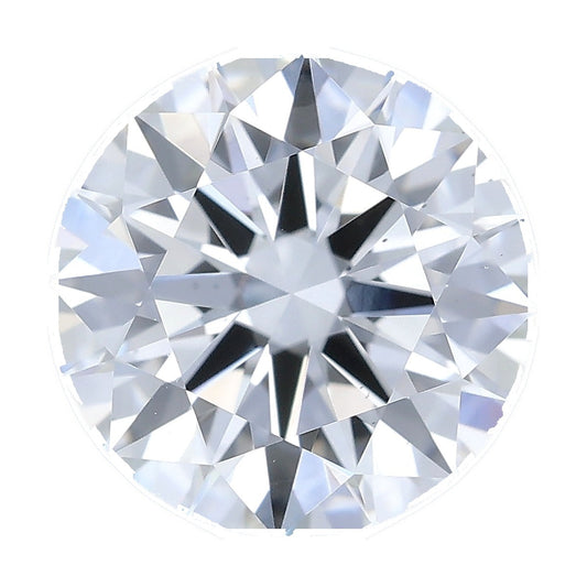 1.53 ct round lab-grown diamond, F color, VS2 clarity, IGI certified, still from its 360° video