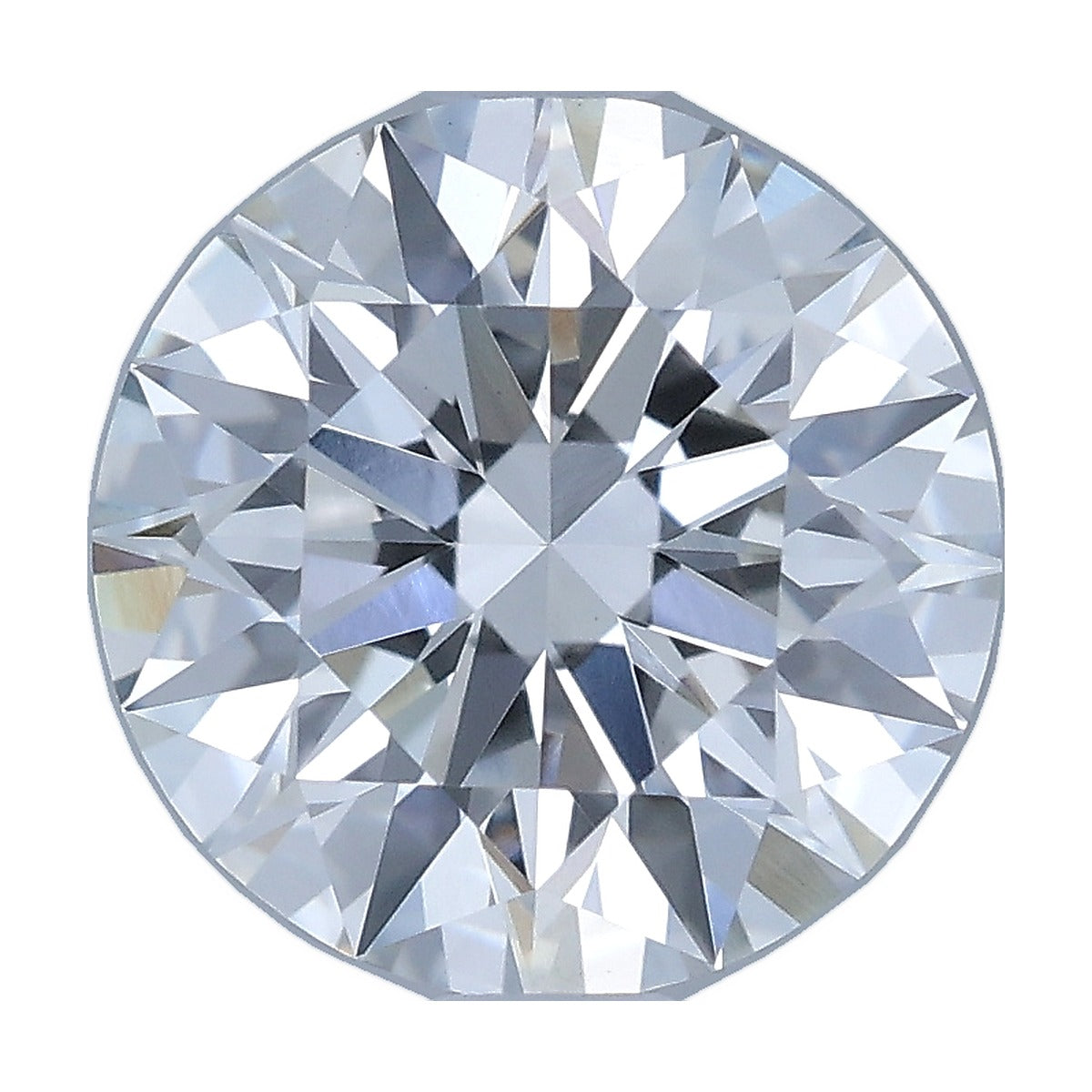 1.53 ct round lab-grown diamond, G color, VVS2 clarity, IGI certified, still from its 360° video