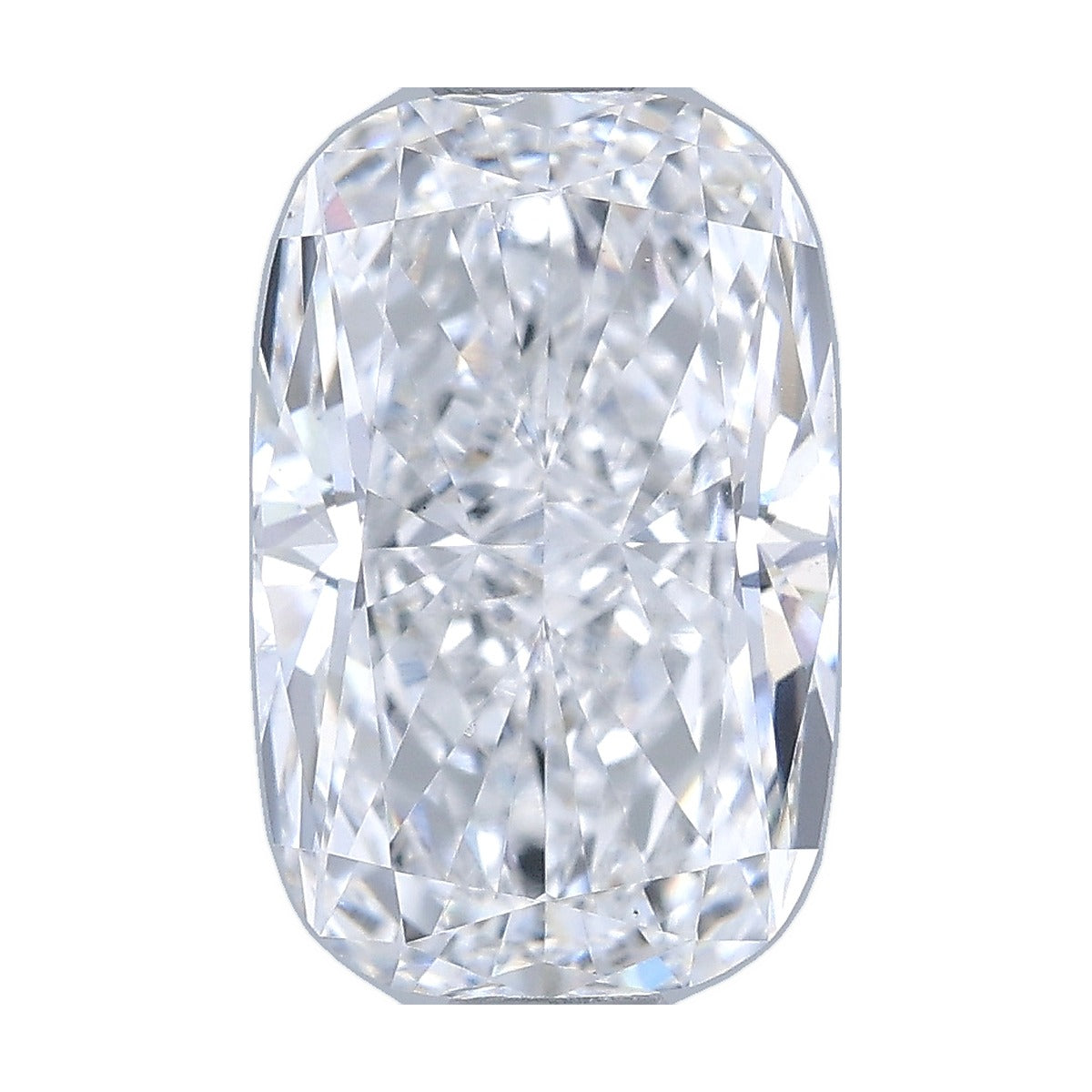 1.54 ct elongated cushion lab-grown diamond, D color, VS1 clarity, IGI certified, still from its 360° video