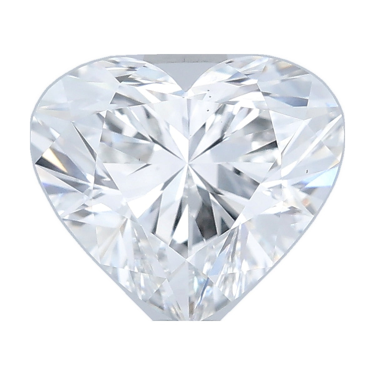1.54 ct heart lab-grown diamond, D color, VS1 clarity, IGI certified, still from its 360° video