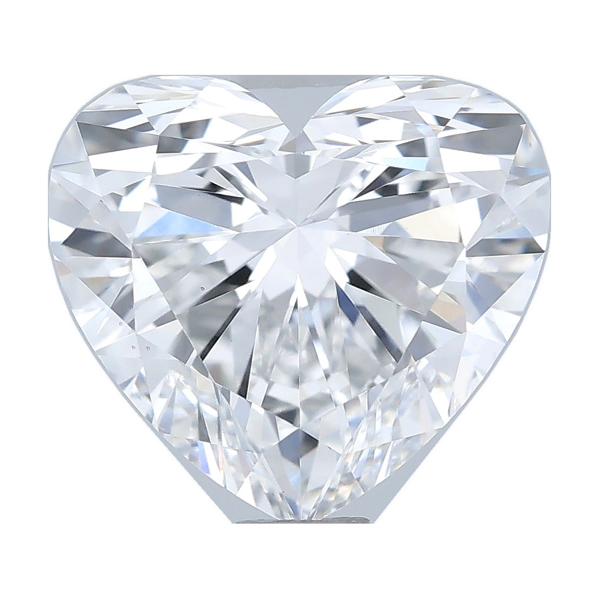 1.54 ct heart lab-grown diamond, D color, VS1 clarity, IGI certified, still from its 360° video