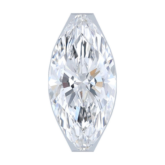 1.54 ct marquise lab-grown diamond, E color, VVS2 clarity, IGI certified, still from its 360° video