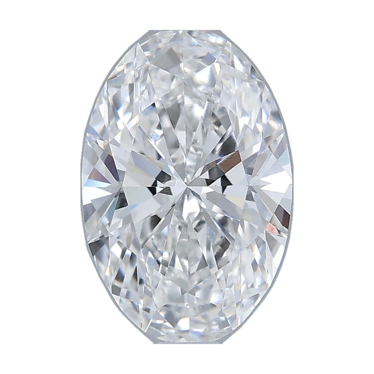 1.54 ct oval lab-grown diamond, D color, VVS1 clarity, IGI certified, still from its 360° video