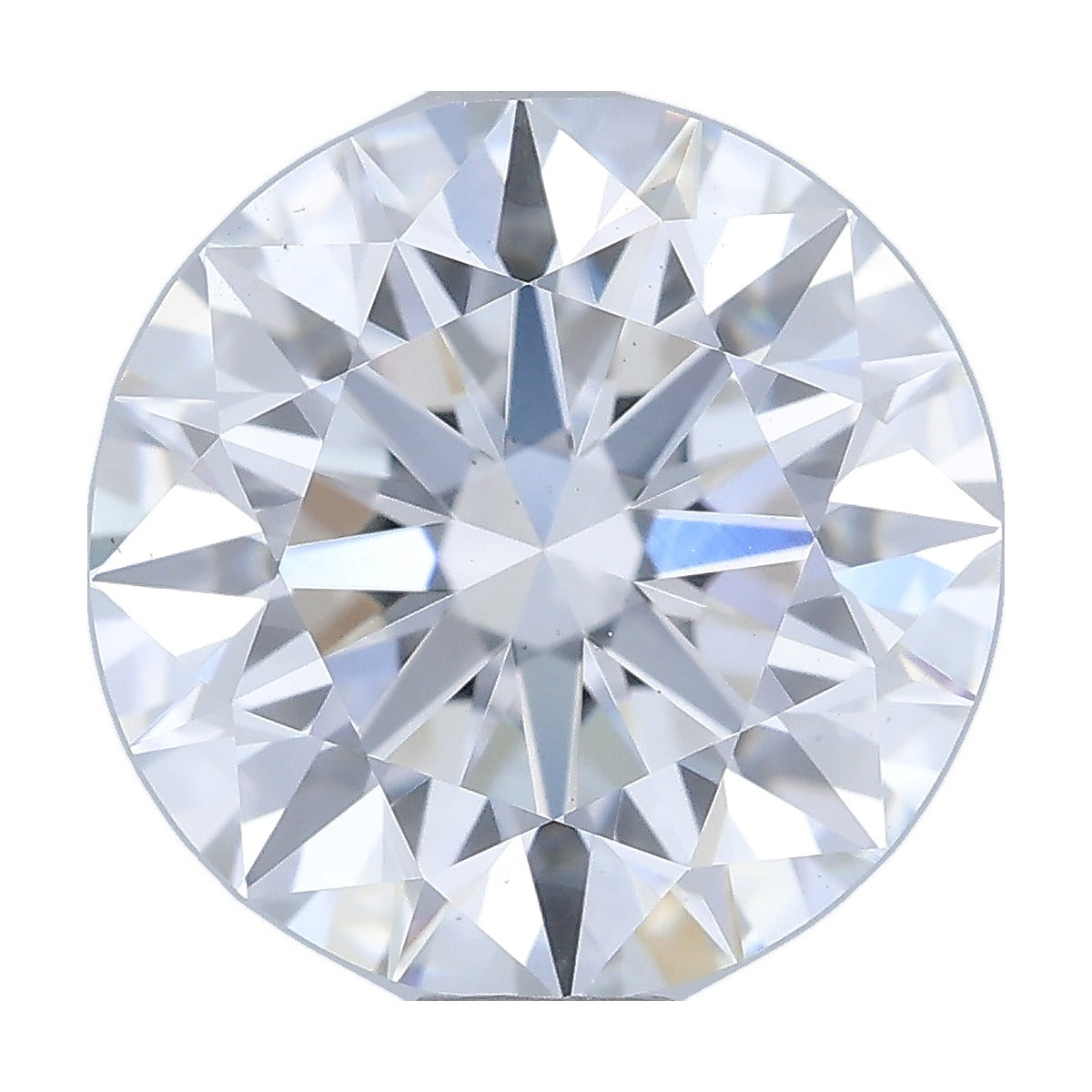 1.54 ct round lab-grown diamond, D color, VS2 clarity, IGI certified, still from its 360° video