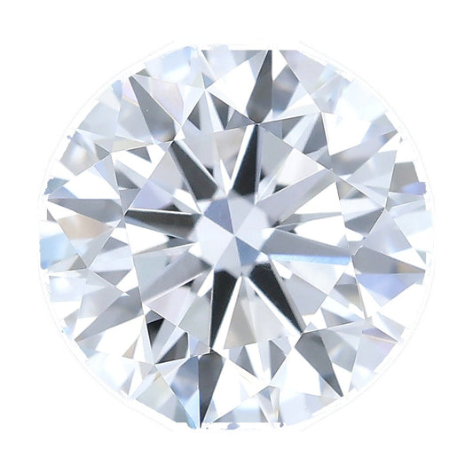 1.54 ct round lab-grown diamond, D color, VVS2 clarity, IGI certified, still from its 360° video
