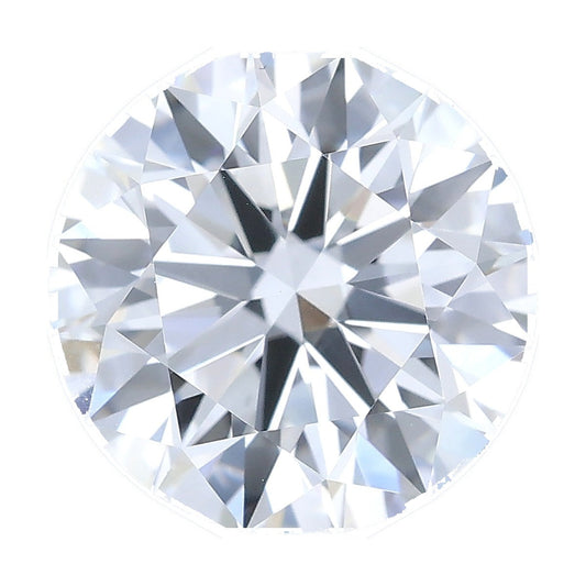 1.54 ct round lab-grown diamond, D color, VVS2 clarity, IGI certified, still from its 360° video