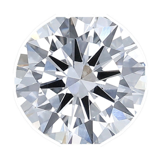 1.54 ct round lab-grown diamond, D color, VVS2 clarity, IGI certified, still from its 360° video