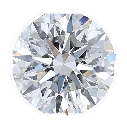 1.54 ct round lab-grown diamond, D color, VVS2 clarity, IGI certified, still from its 360° video