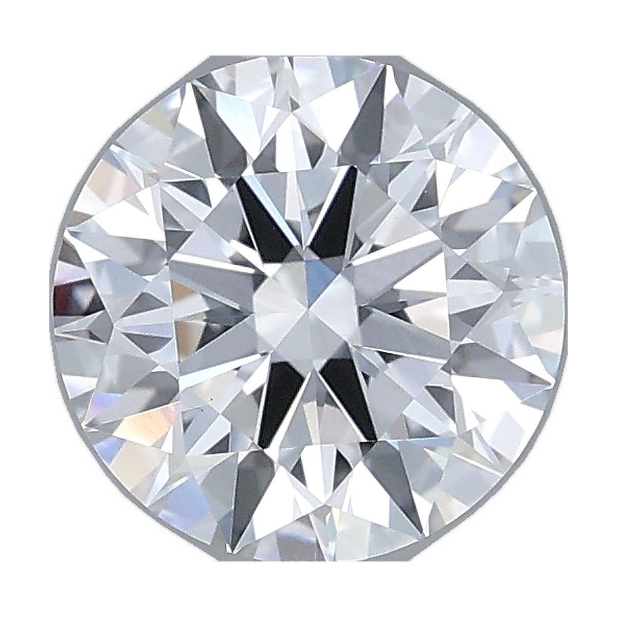 1.54 ct round lab-grown diamond, D color, VVS2 clarity, IGI certified, still from its 360° video