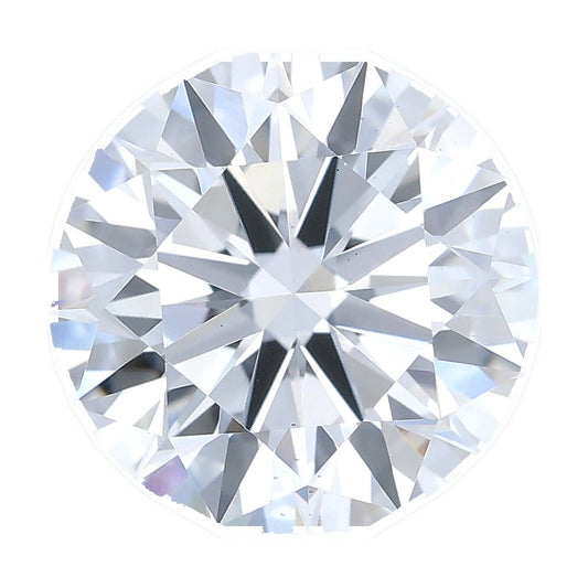 1.54 ct round lab-grown diamond, E color, VS2 clarity, IGI certified, still from its 360° video