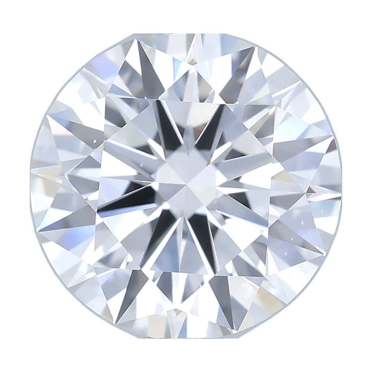 1.54 ct round lab-grown diamond, E color, VS2 clarity, IGI certified, still from its 360° video