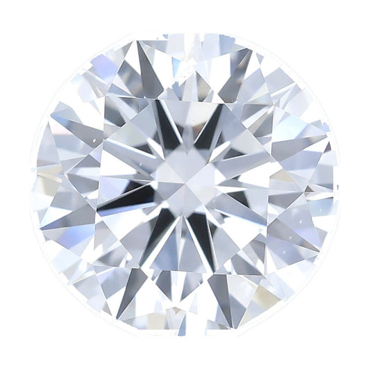 1.54 ct round lab-grown diamond, E color, VS2 clarity, IGI certified, still from its 360° video