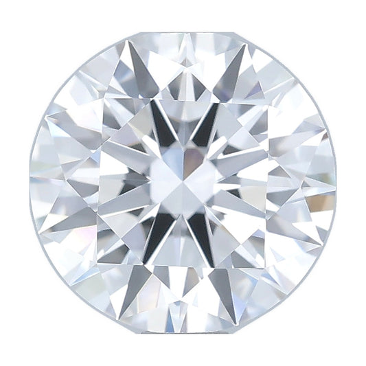 1.54 ct round lab-grown diamond, E color, VVS1 clarity, IGI certified, still from its 360° video
