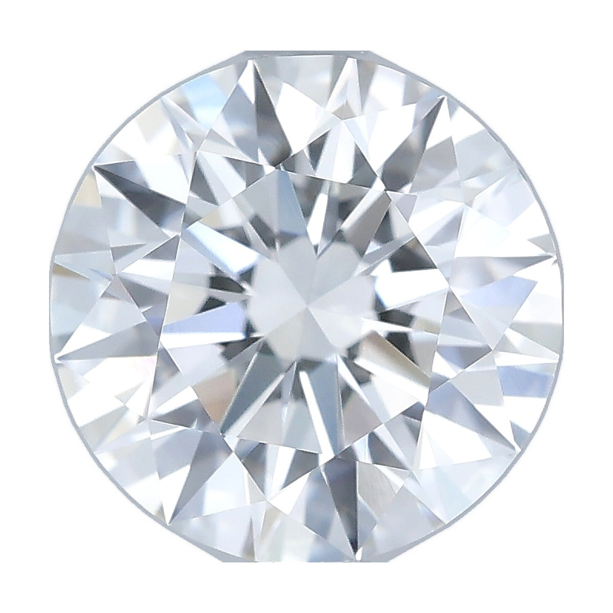 1.54 ct round lab-grown diamond, E color, VVS1 clarity, IGI certified, still from its 360° video