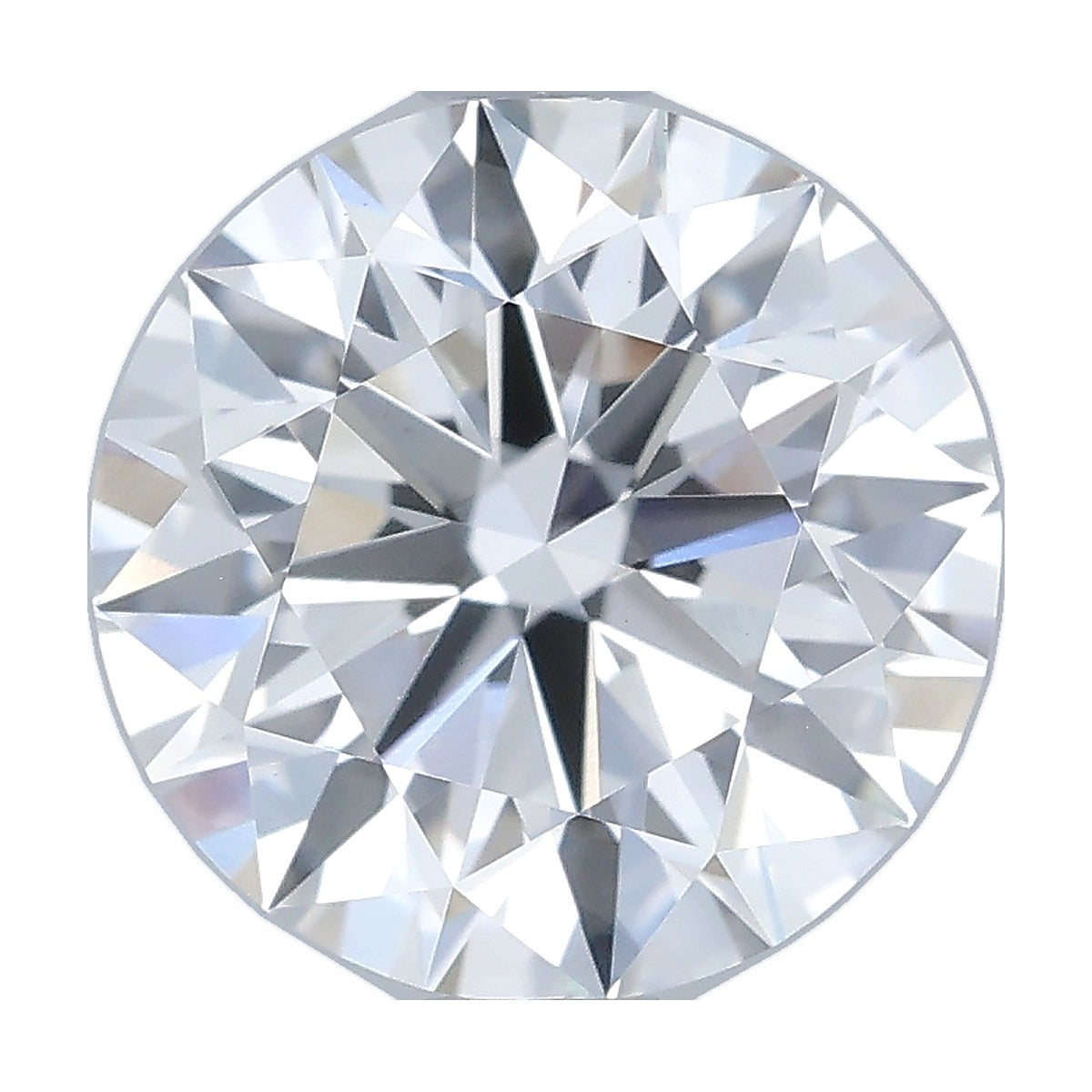 1.54 ct round lab-grown diamond, F color, VS1 clarity, IGI certified, still from its 360° video
