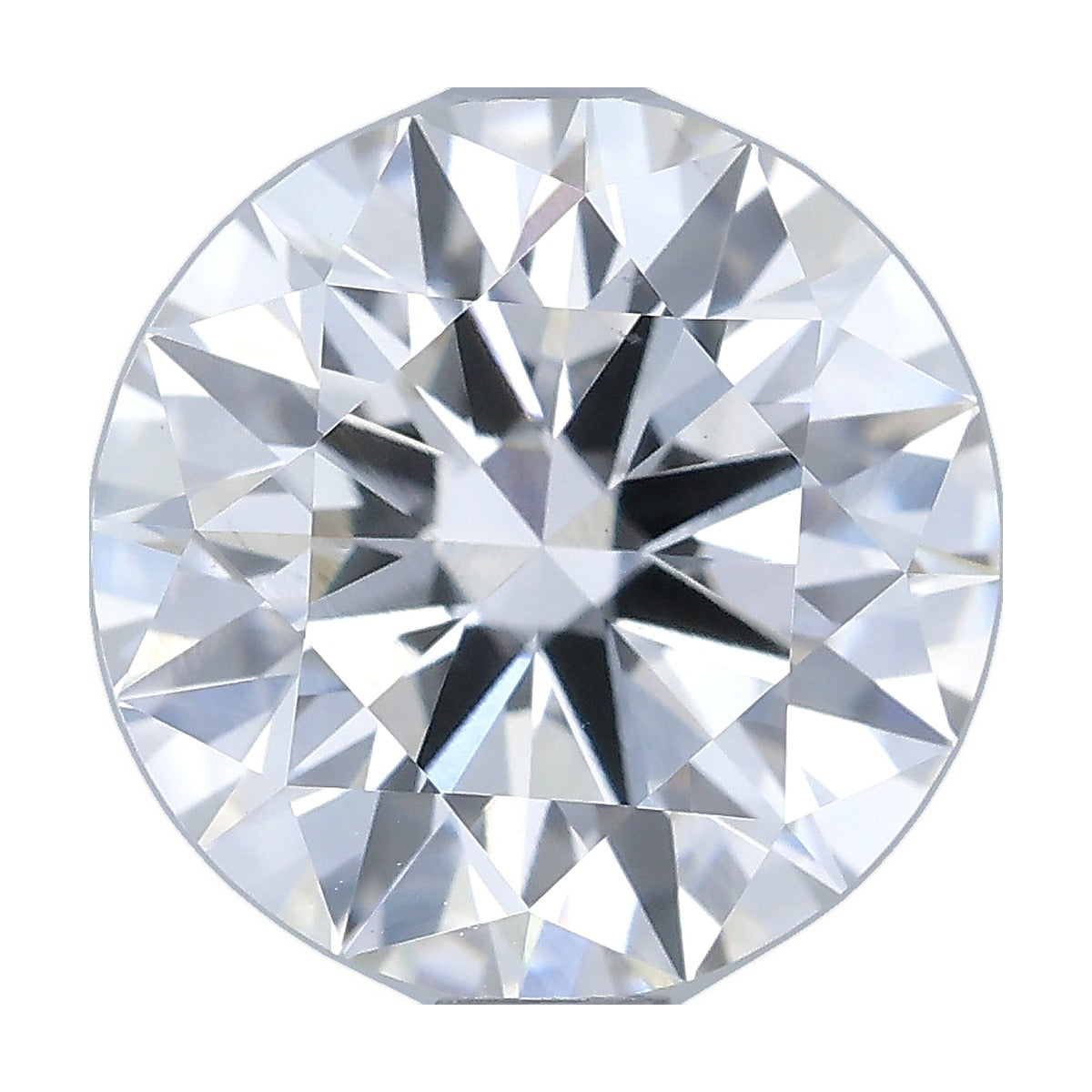 1.54 ct round lab-grown diamond, F color, VS1 clarity, IGI certified, still from its 360° video