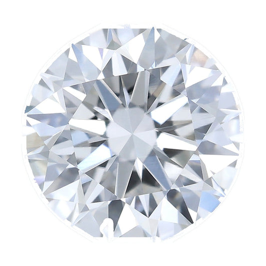1.54 ct round lab-grown diamond, F color, VVS2 clarity, IGI certified, still from its 360° video