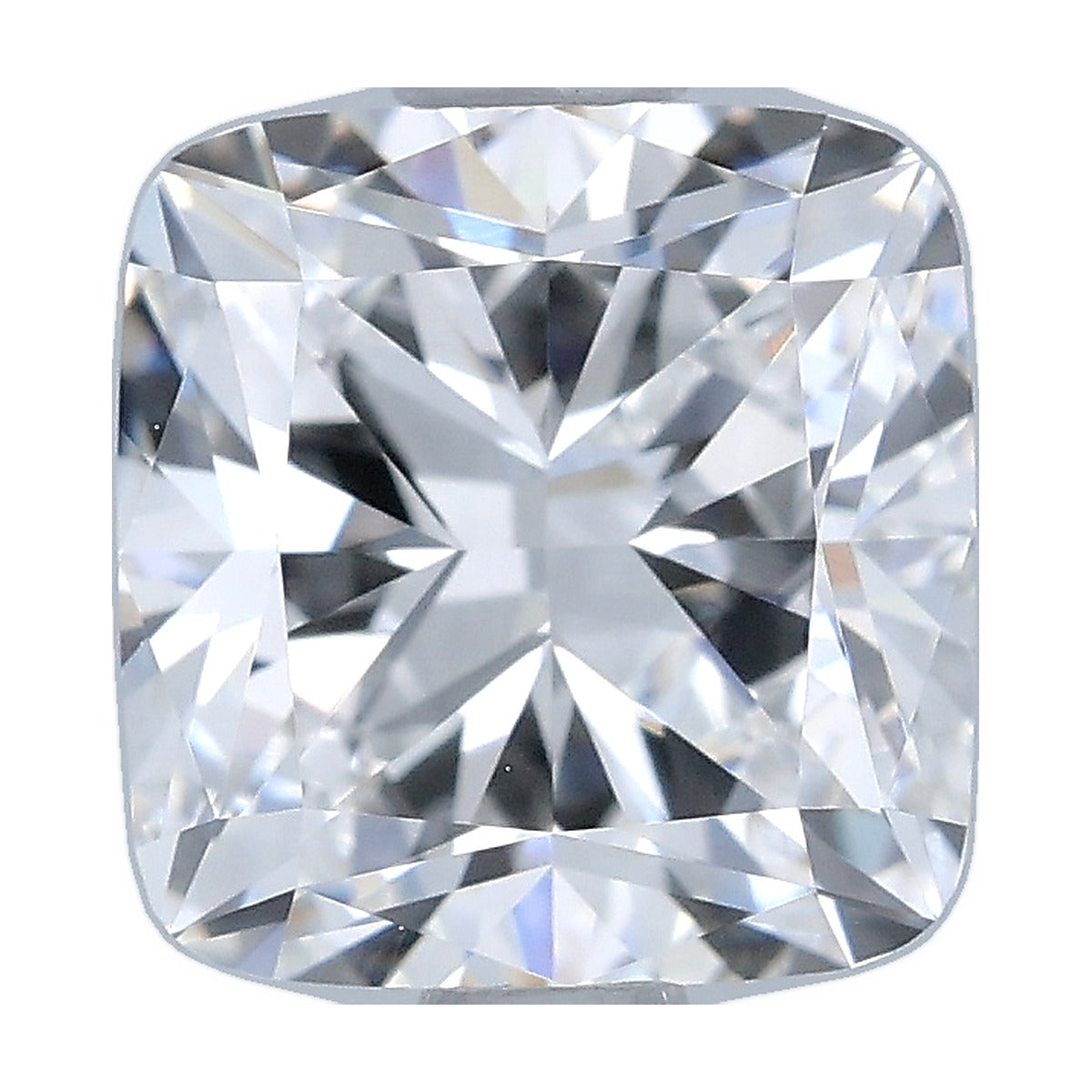 1.55 ct cushion lab-grown diamond, D color, VVS1 clarity, IGI certified, still from its 360° video