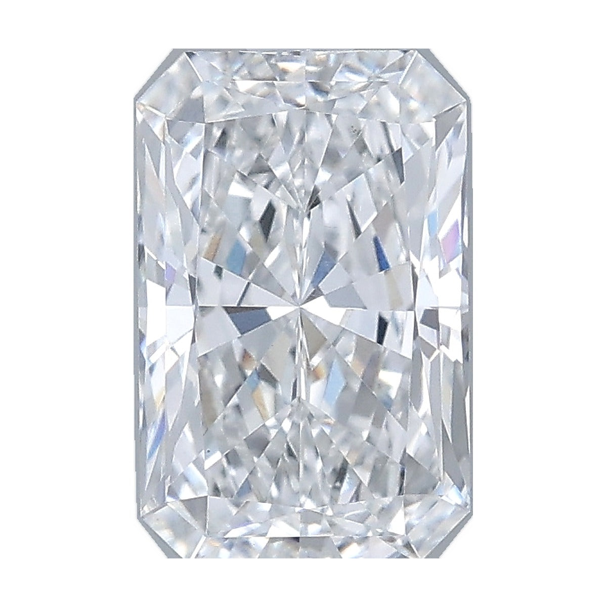 1.55 ct radiant lab-grown diamond, D color, VVS2 clarity, IGI certified, still from its 360° video