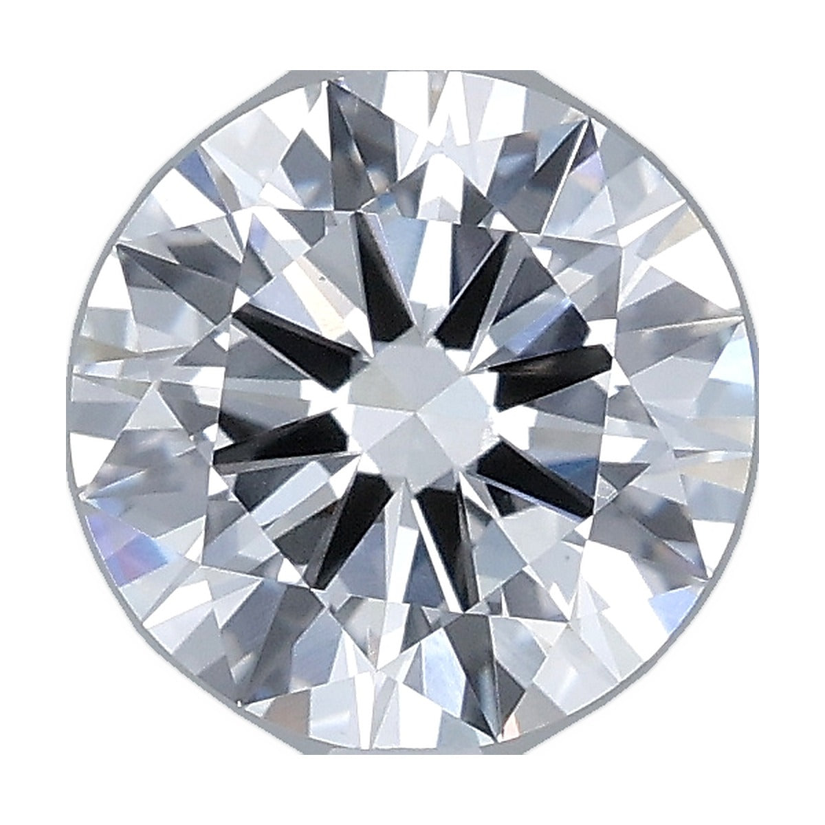 1.55 ct round lab-grown diamond, D color, VS1 clarity, IGI certified, still from its 360° video