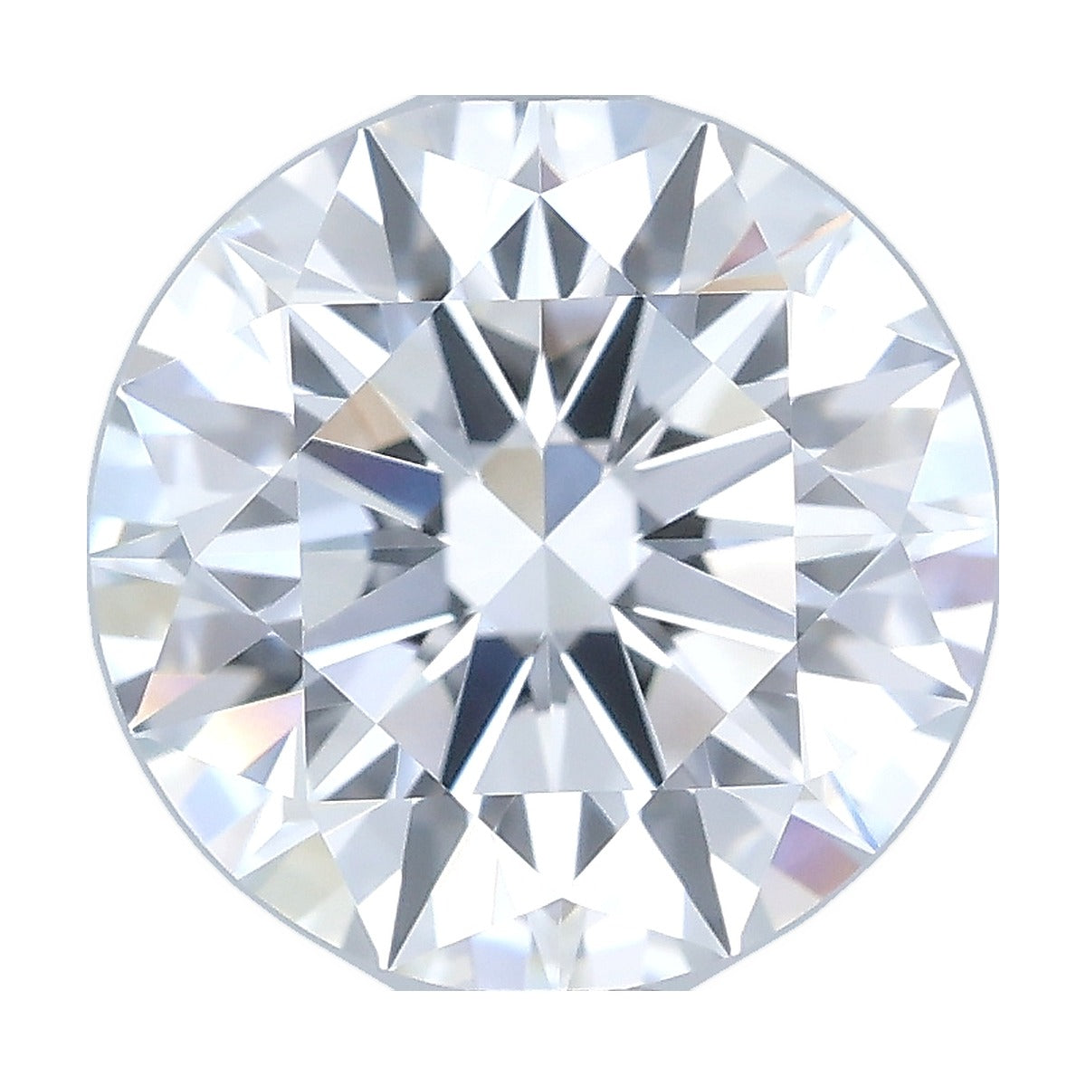 1.55 ct round lab-grown diamond, D color, VVS1 clarity, IGI certified, still from its 360° video