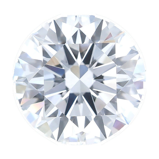 1.55 ct round lab-grown diamond, D color, VVS1 clarity, IGI certified, still from its 360° video