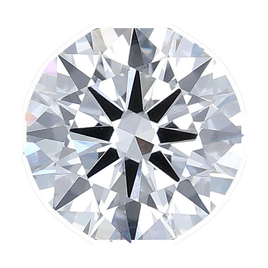 1.55 ct round lab-grown diamond, D color, VVS2 clarity, IGI certified, still from its 360° video