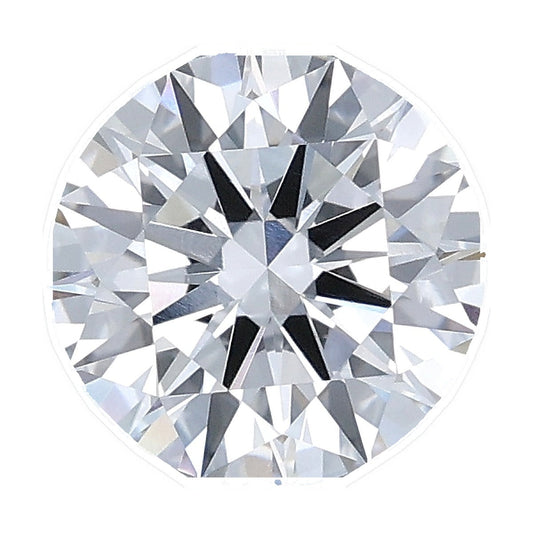 1.55 ct round lab-grown diamond, D color, VVS2 clarity, IGI certified, still from its 360° video